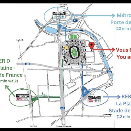 F2 Paris 10Eme Gare Du Nord - Stade De France - Parking Saint-Denis  Exteriér fotografie